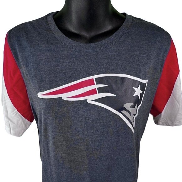 New England Patriots The Nike Tee NFL Team Apparel Women’s L Heather Navy - Picture 2 of 10